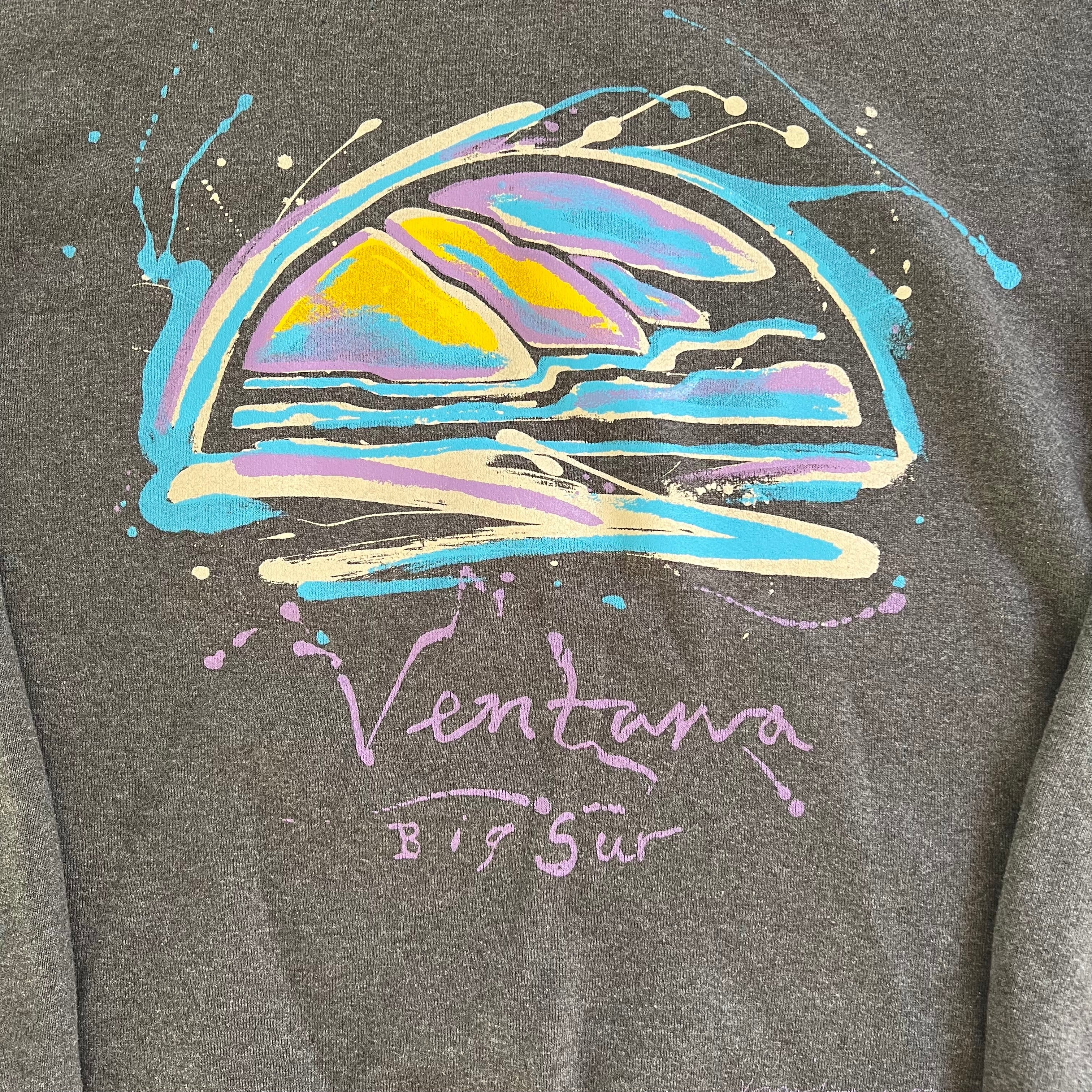 1990's Big Sur, California Ventana Vintage Souvenir Sweatshirt - Image 3