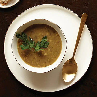 Abbesses Large Bowl Gold Rim - Set of 2 - Image 5