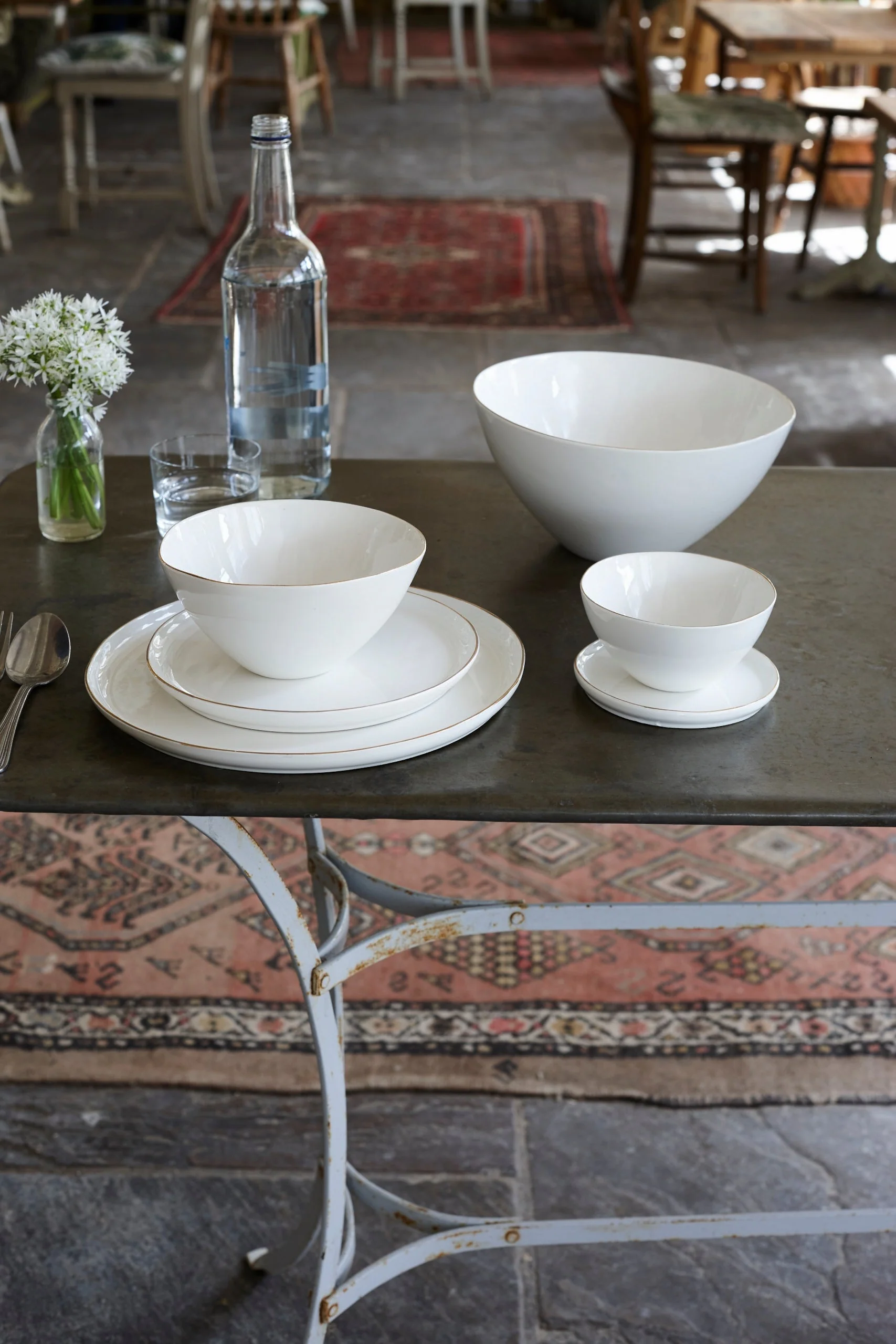 Abbesses Large Plate Gold Rim - Set of 4 - Image 7