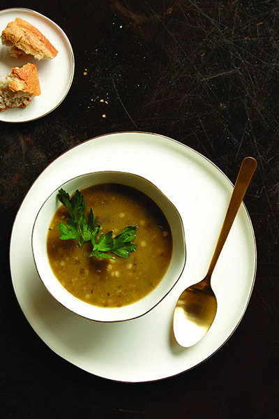 Abbesses Small Bowl Gold Rim - Set of 4 - Image 6