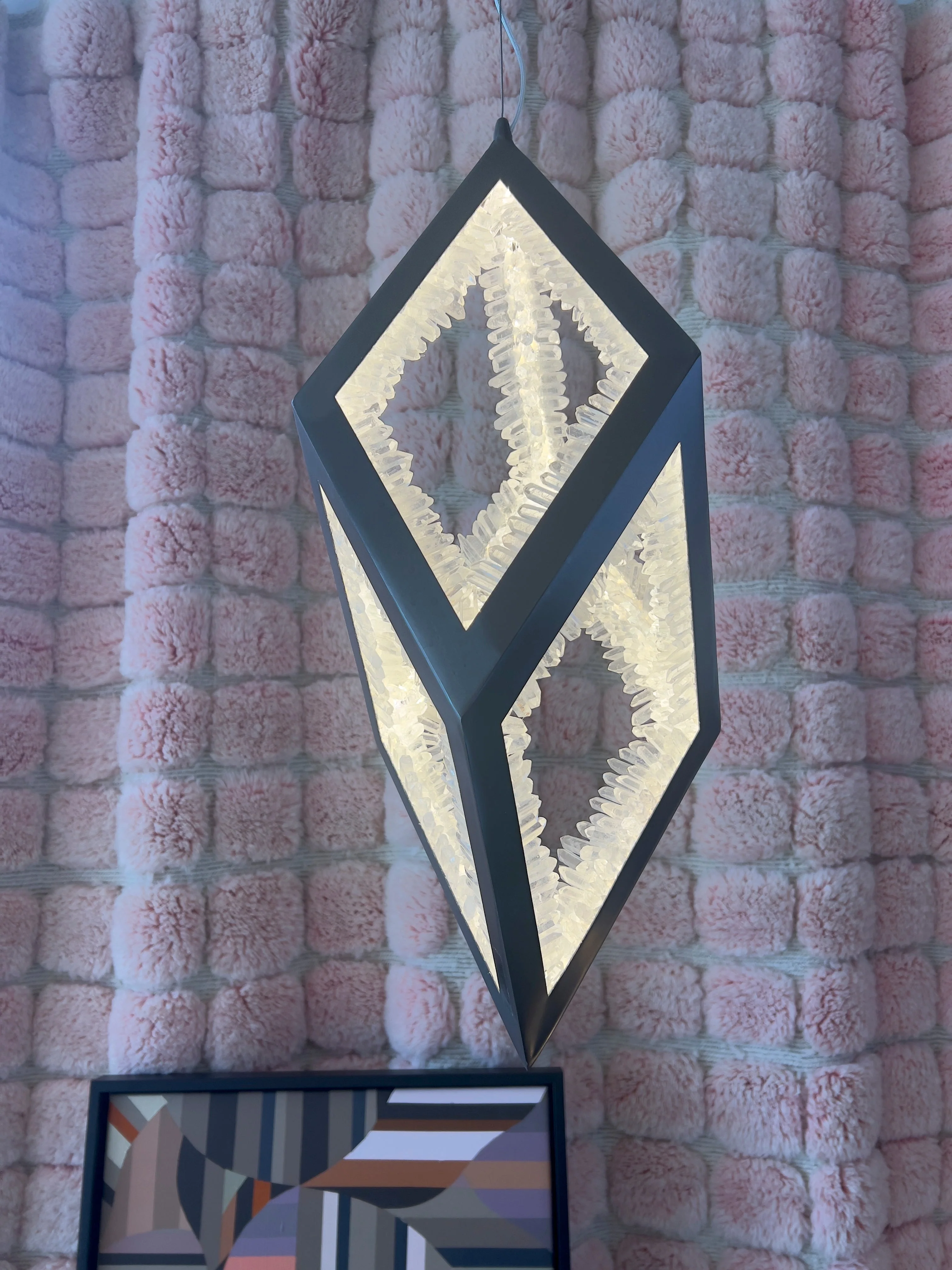 Artisan Clear Quartz Pendant Lamp - Image 5