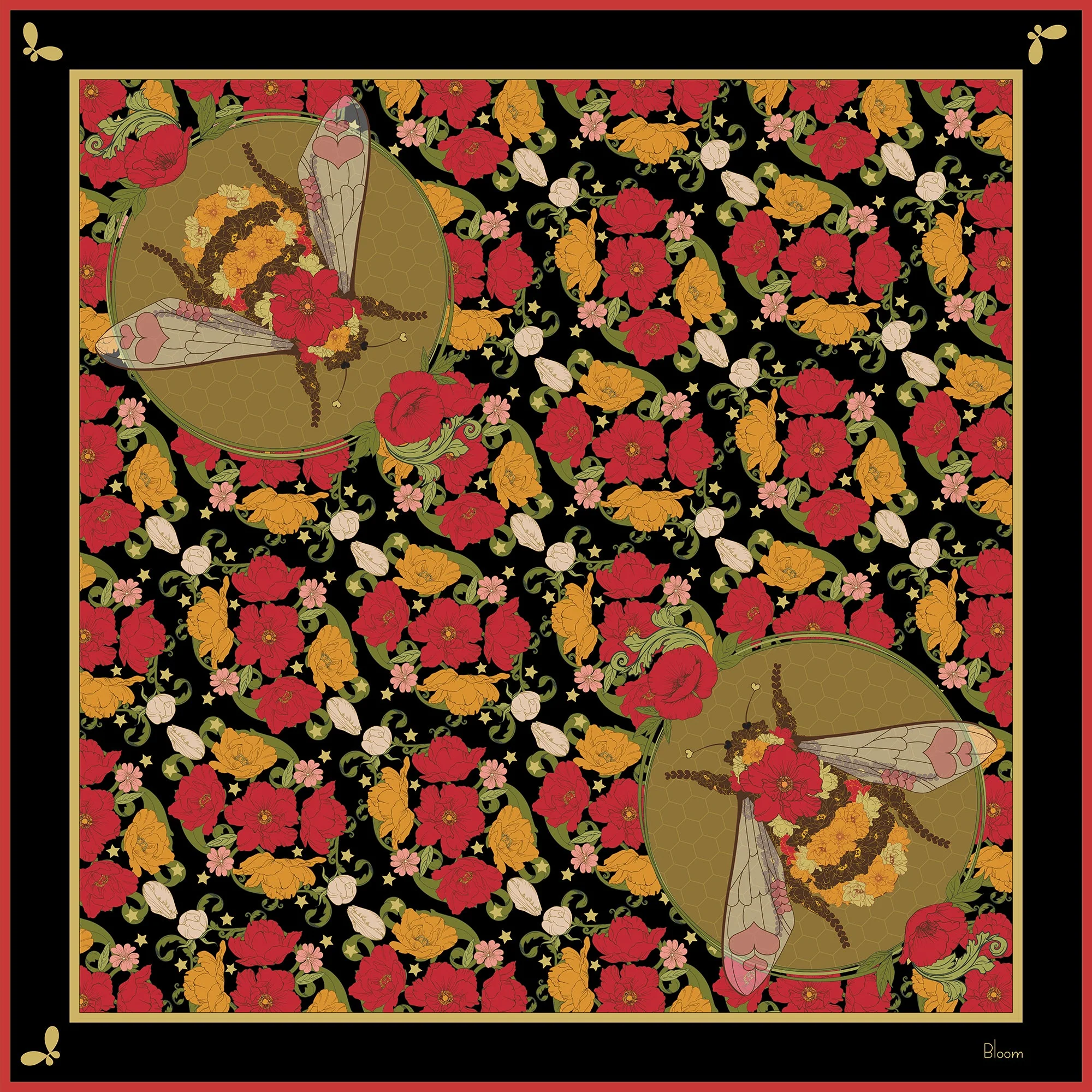 Henelle Large Silk Scarf - Image 15