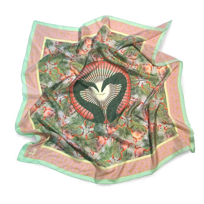 Henelle Large Silk Scarf - Image 17