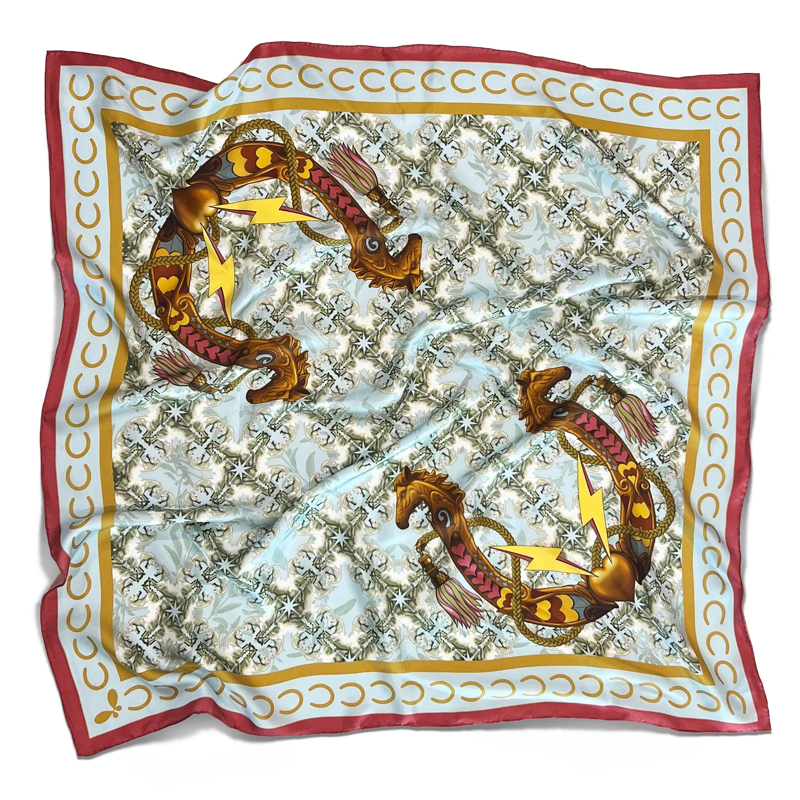 Henelle Large Silk Scarf - Image 25