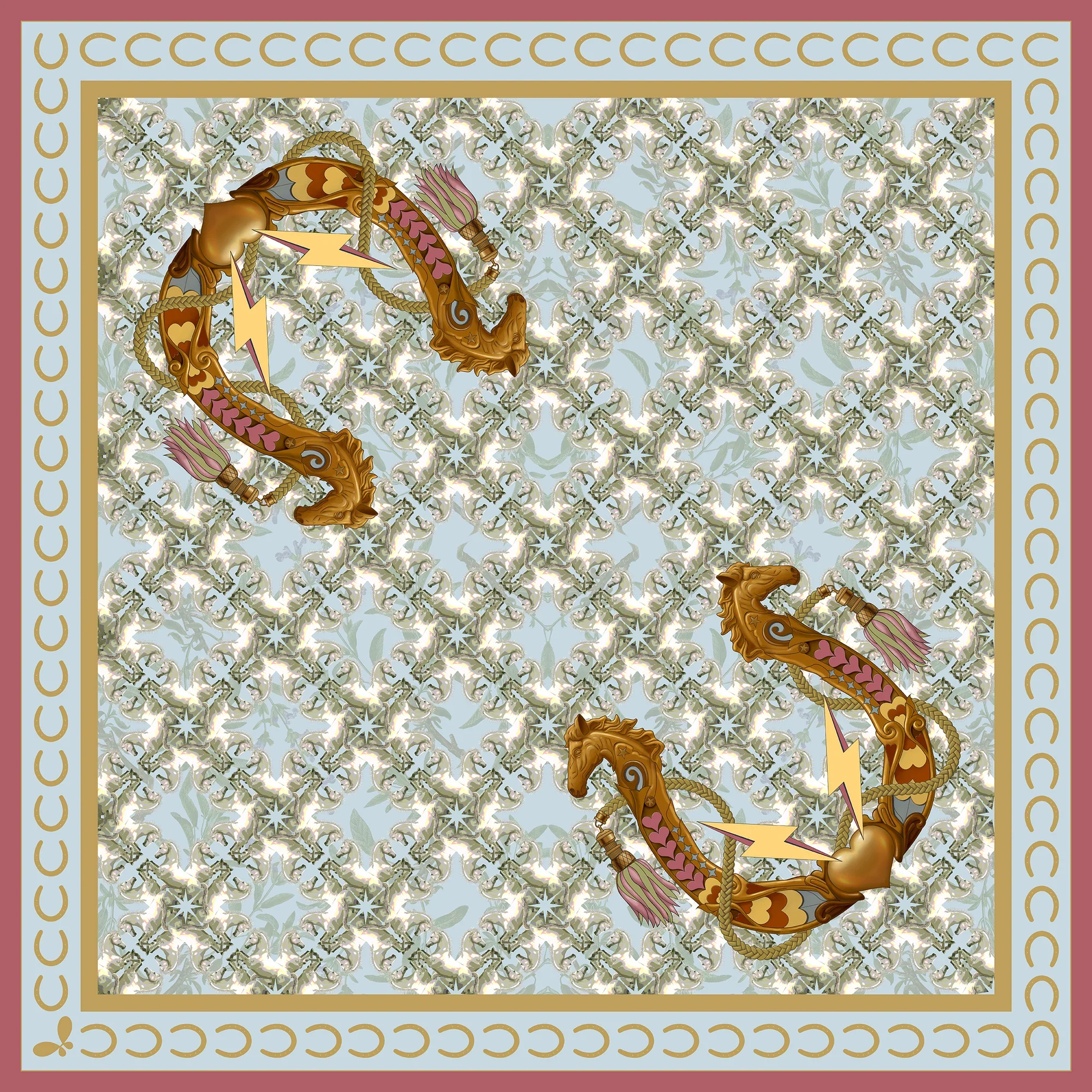 Henelle Large Silk Scarf - Image 26