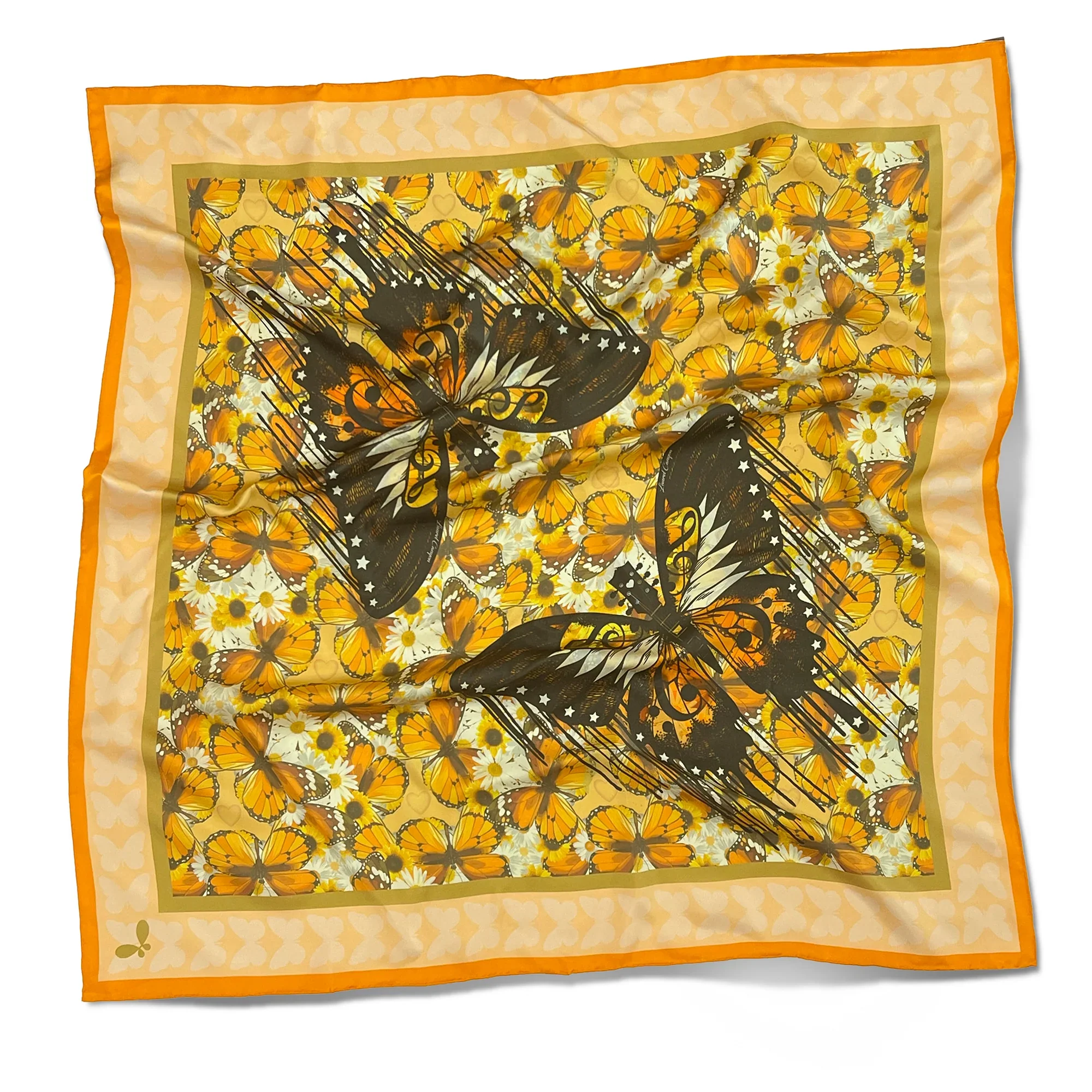 Henelle Large Silk Scarf - Image 29