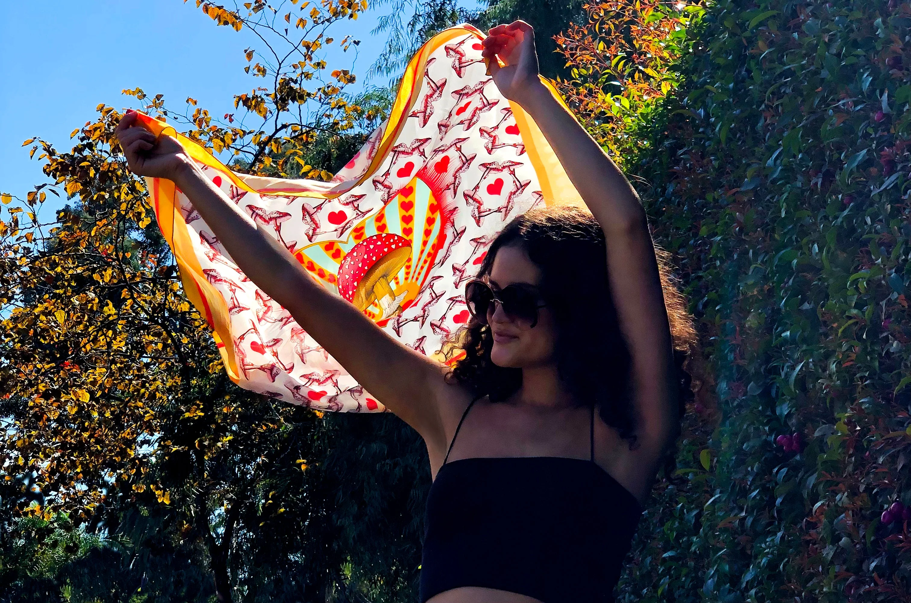 Henelle Large Silk Scarf - Image 3