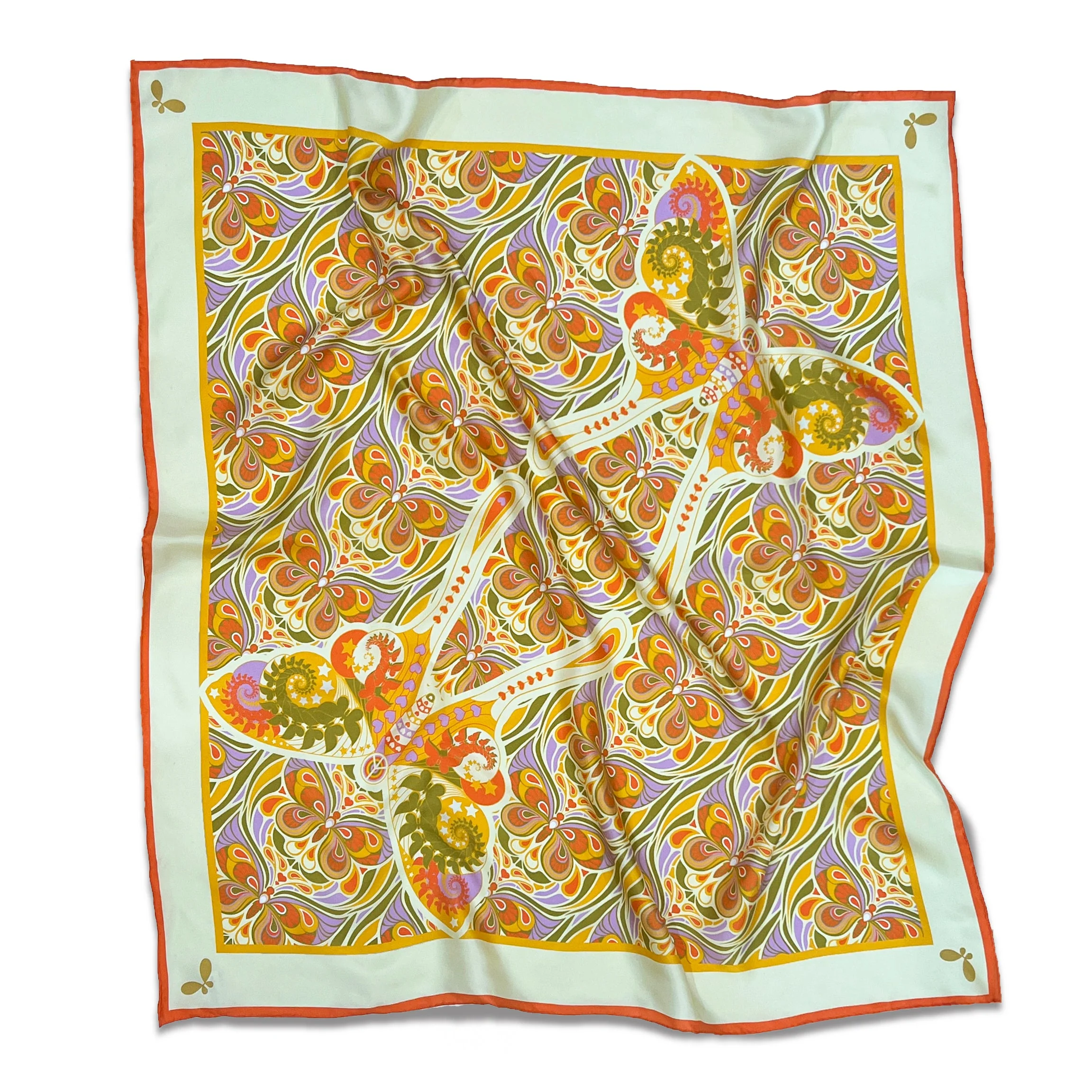 Henelle Large Silk Scarf - Image 4