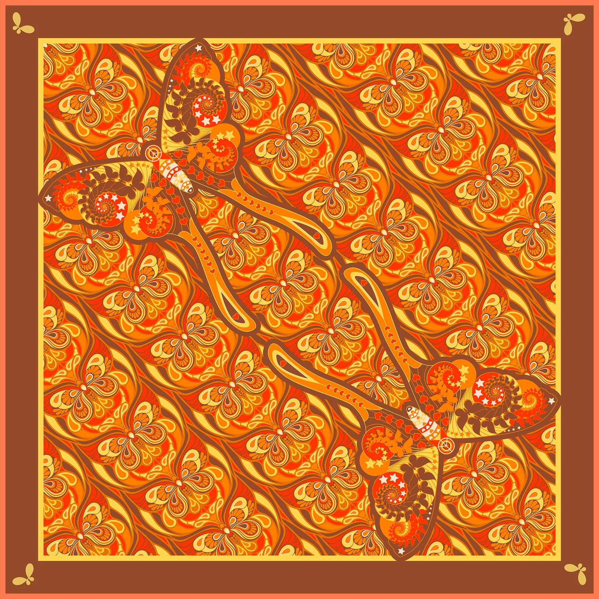 Henelle Large Silk Scarf - Image 7